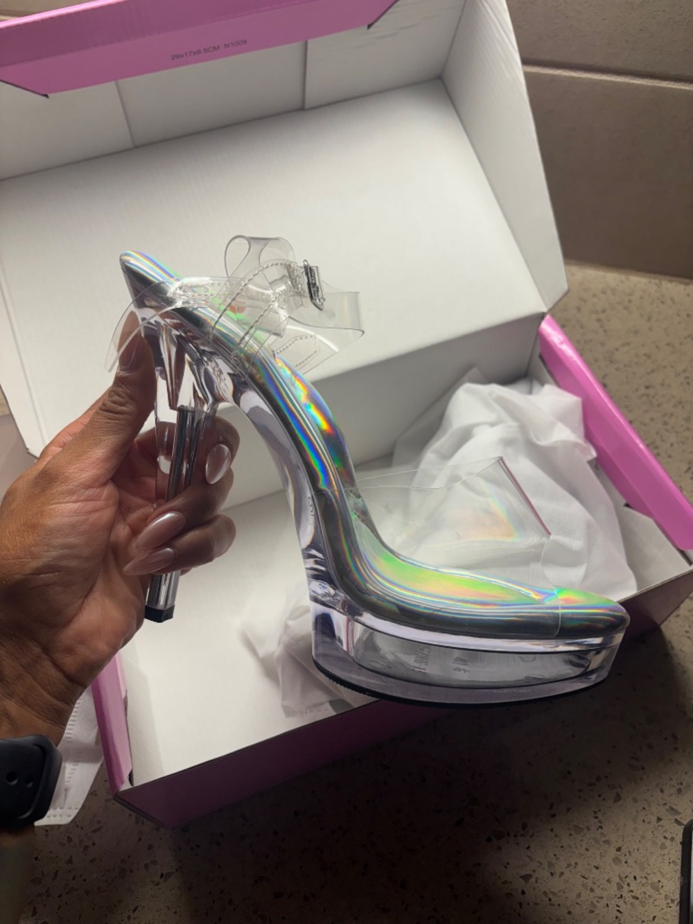 Comp Strapped Heels - Picture 2 of 2